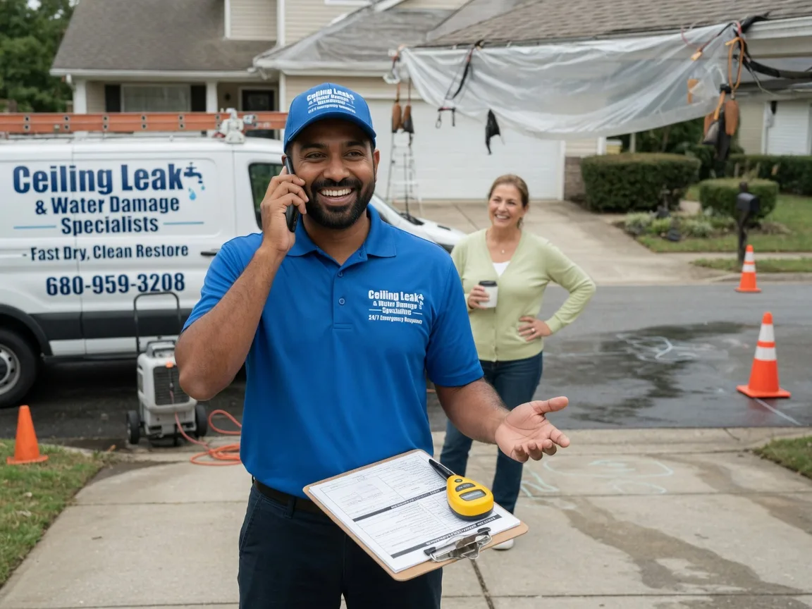 Ceiling Leak Cleanup Calumet City, IL FAQs